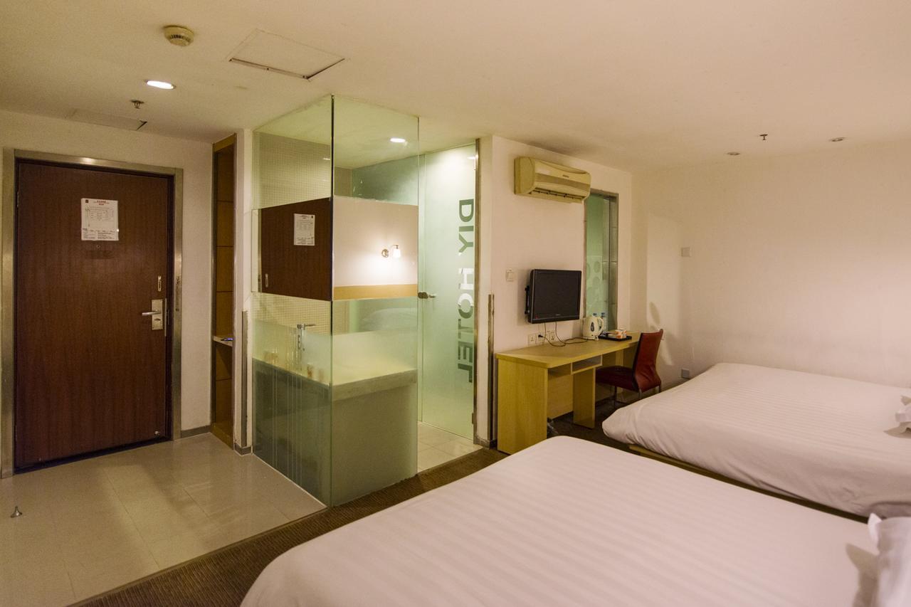 Motel Shanghai Pudong Avenue Yangpu Bridge Exteriör bild
